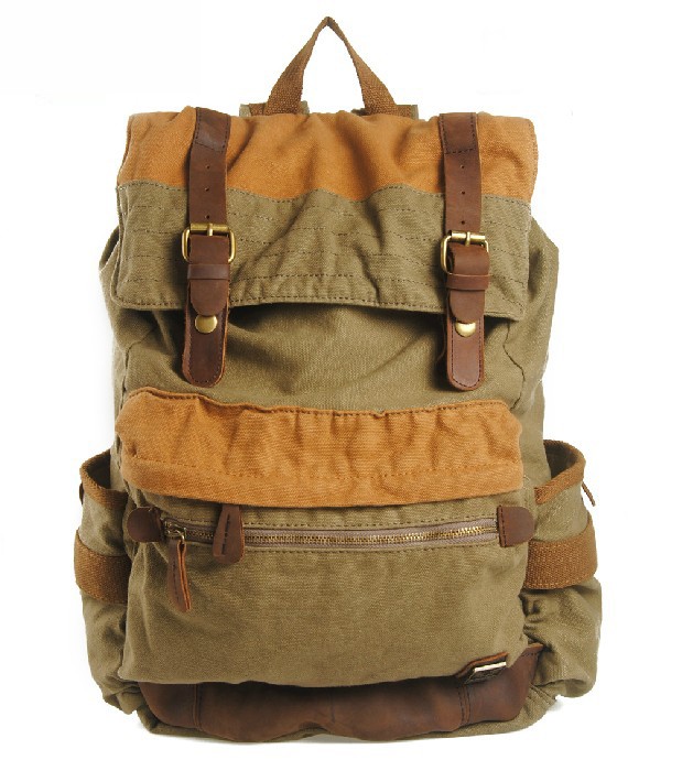 Canvas backpacks for high school, canvas rucksack school backpack ...